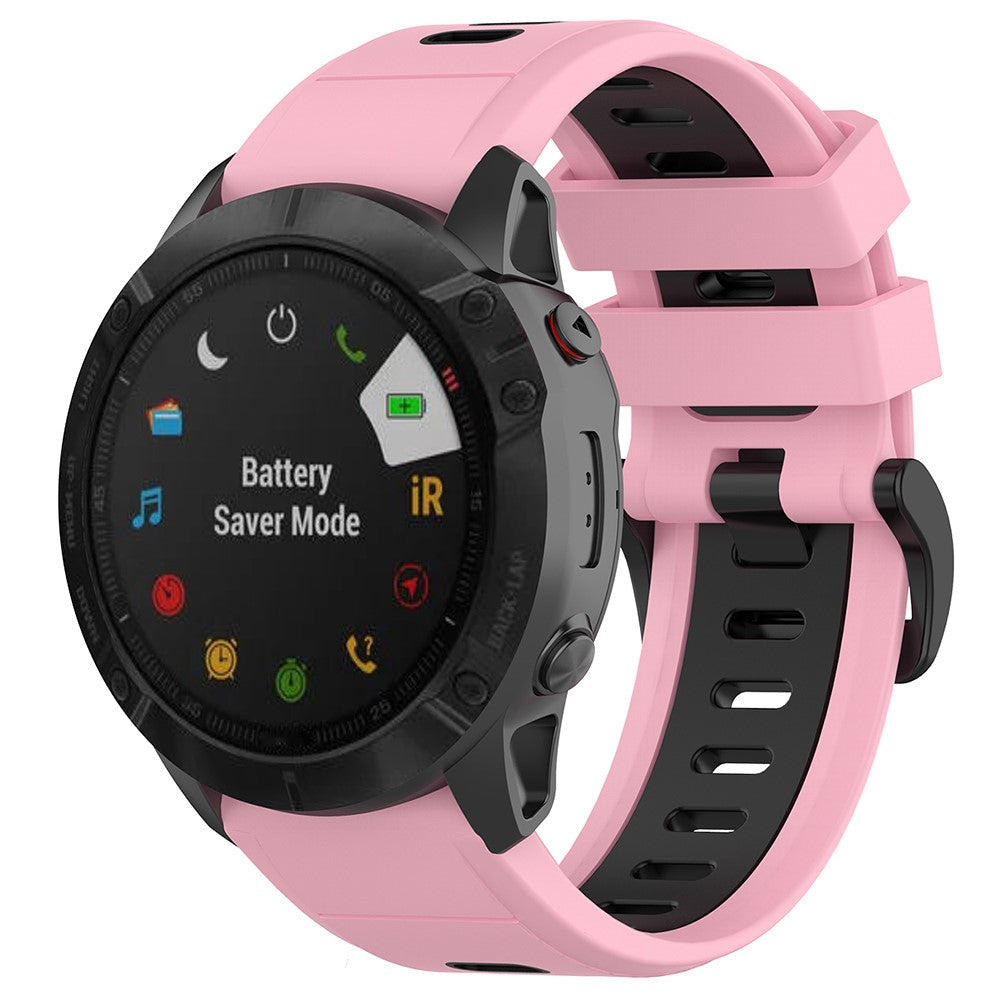 Vildt nydelig Garmin Fenix 7S Silikone Rem - Pink#serie_2