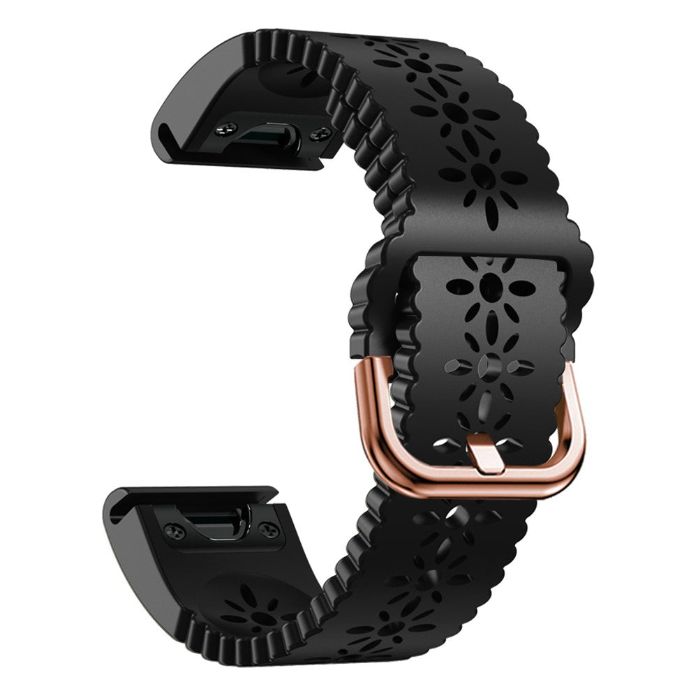 Meget kΓΈnt Universal Garmin Silikone Rem - Sort#serie_1