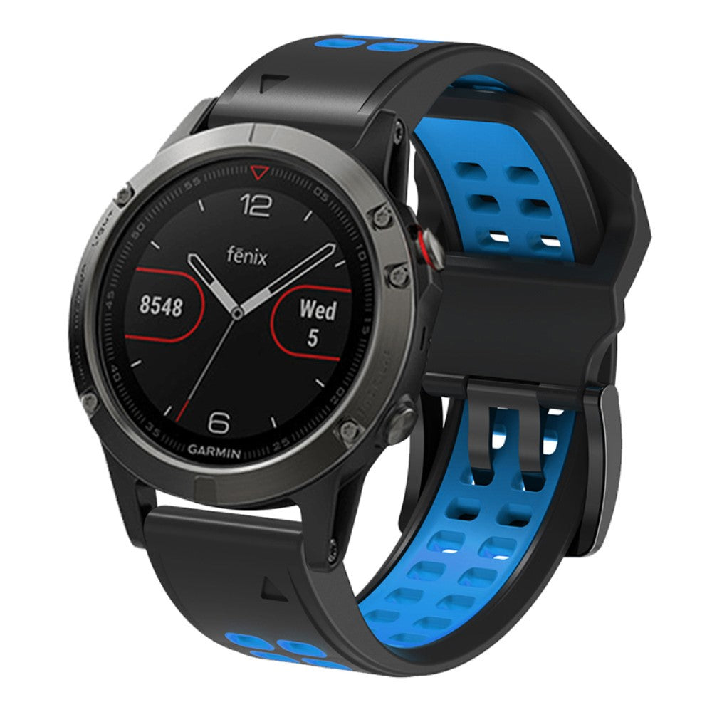 Helt vildt fantastisk Universal Garmin Silikone Urrem - Blå#serie_7