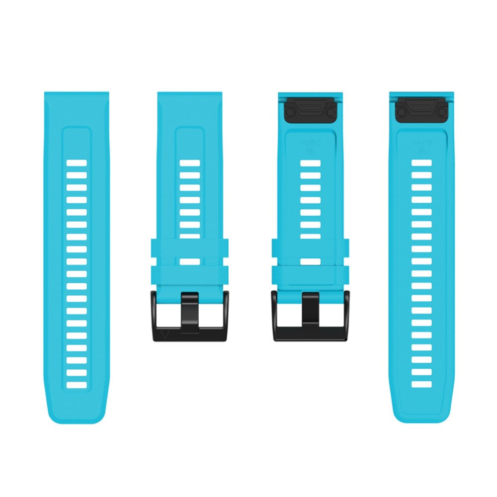 Vildt fantastisk Garmin Fenix 7X Silikone Rem - Blå#serie_13