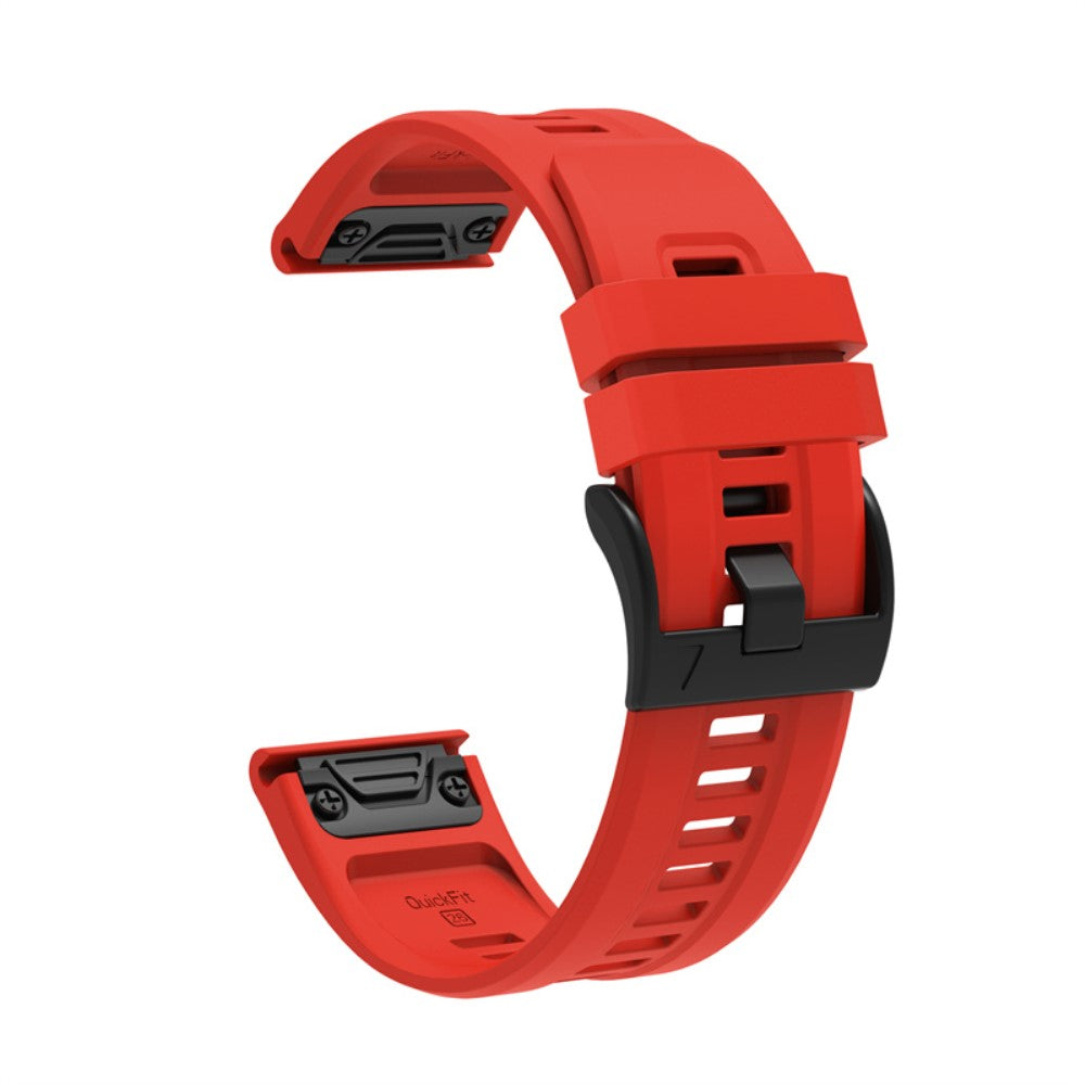 Vildt fantastisk Garmin Fenix 7X Silikone Rem - Rød#serie_6
