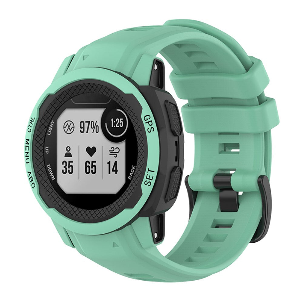 Super smuk Garmin Instinct 2S Silikone Rem - GrΓΈn#serie_1