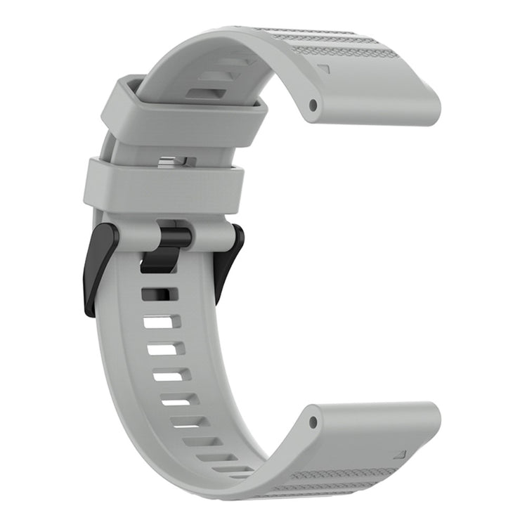 Rigtigt smuk Universal Garmin Silikone Urrem - Sølv#serie_6