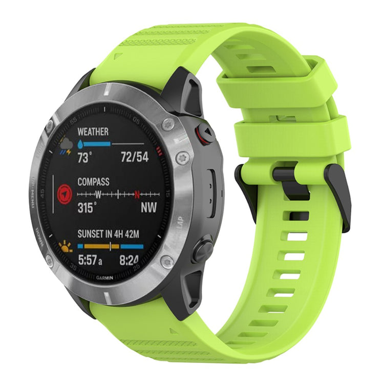 Rigtigt smuk Universal Garmin Silikone Urrem - Grøn#serie_8