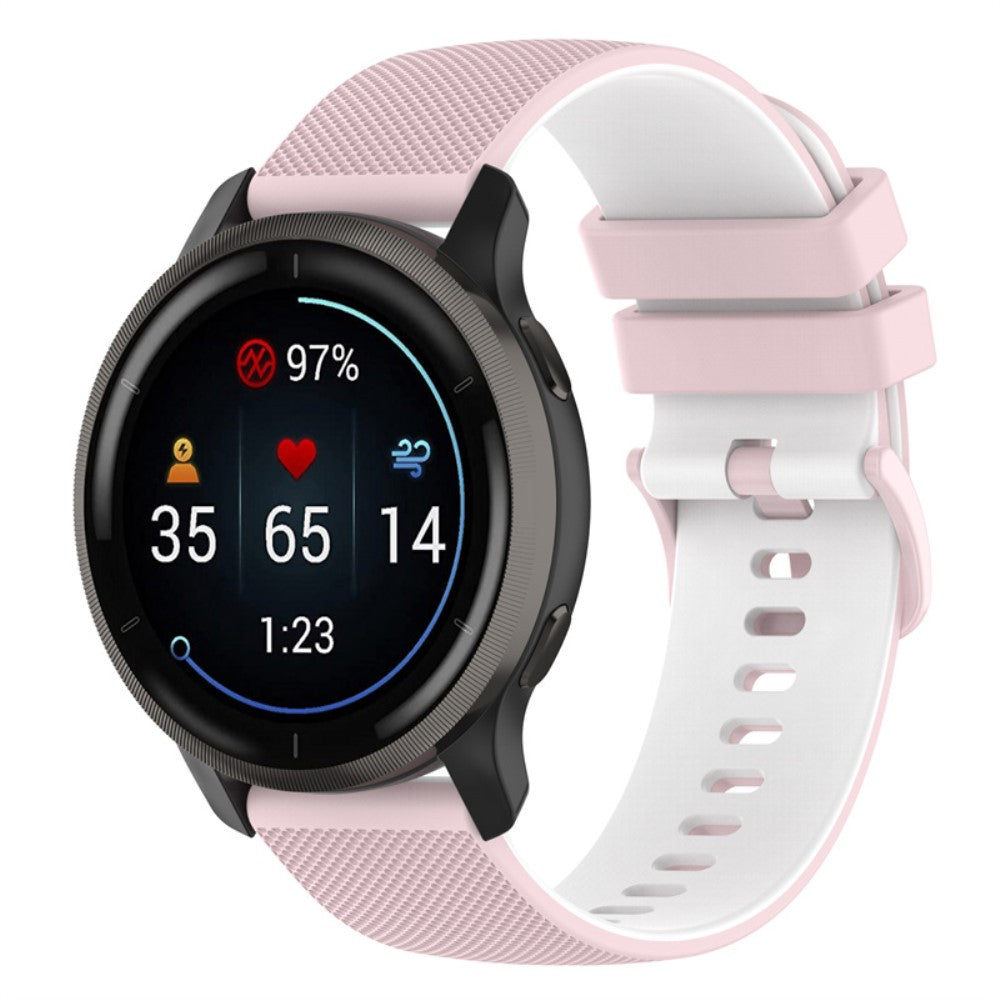Mega fed Universal Garmin Silikone Urrem - Pink#serie_9