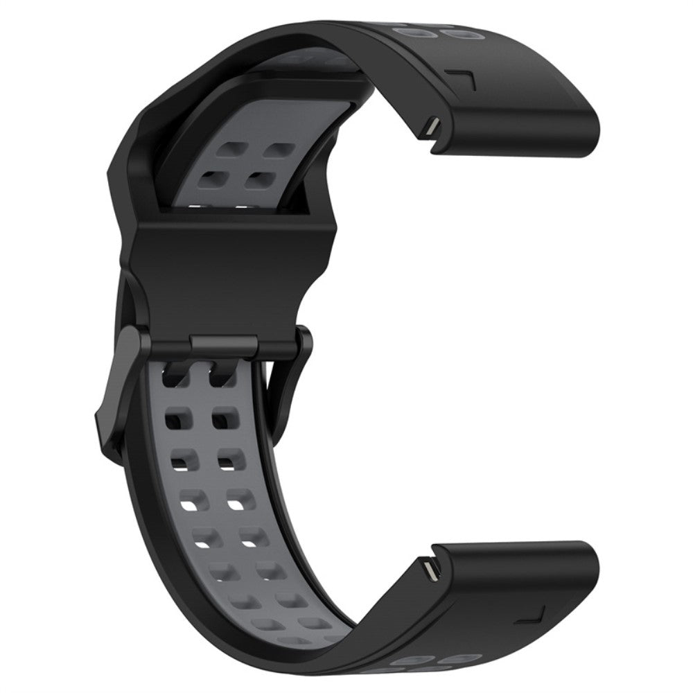 Slidstærk Universal Garmin Silikone Rem - Sort#serie_3