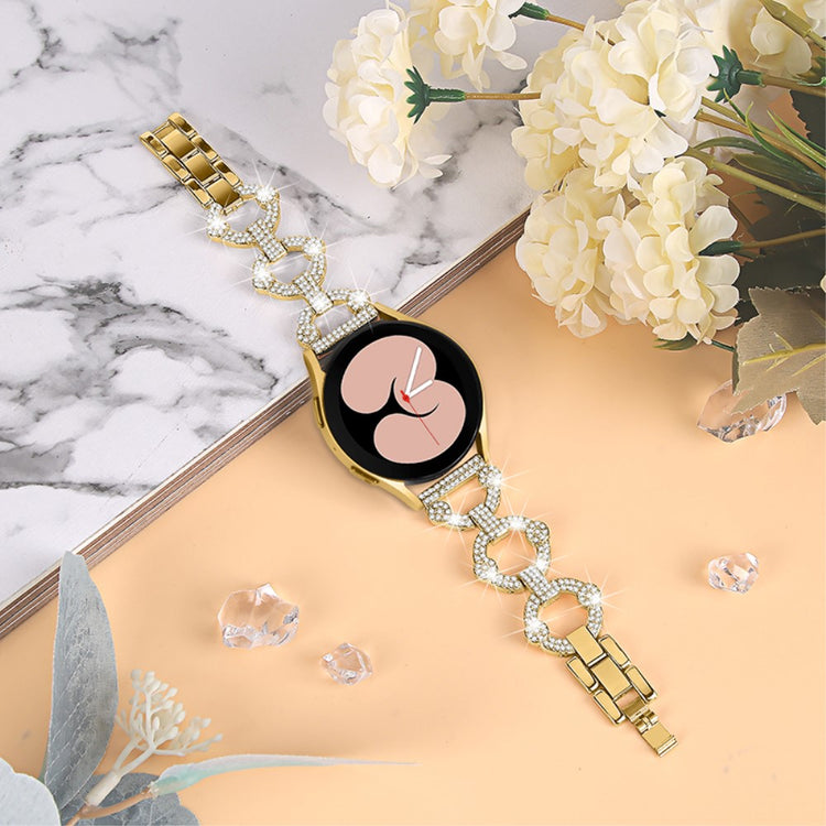 Garmin Vivoactive 3 / Garmin Vivoactive 3 Music Metal og Rhinsten Rem - Guld#serie_2