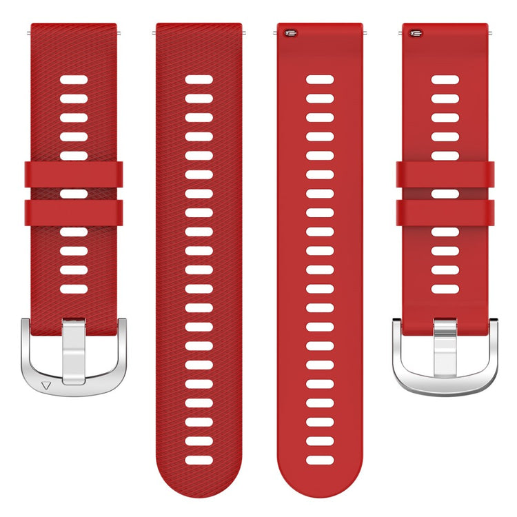 Vildt Skøn Silikone Universal Rem passer til Garmin Smartwatch - Rød#serie_5
