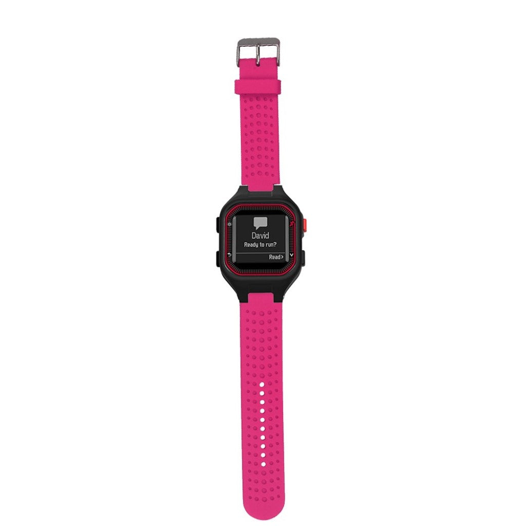 Mega fed Garmin Forerunner 25 Large Silikone Rem - Pink#serie_5
