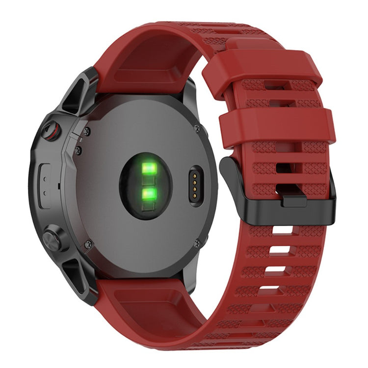 Rigtigt godt Universal Garmin Silikone Rem - Rød#serie_5