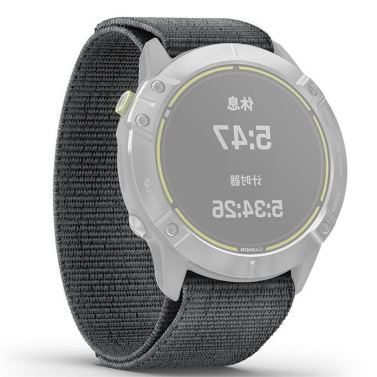 Super nydelig Universal Garmin Nylon Rem - Sølv#serie_2