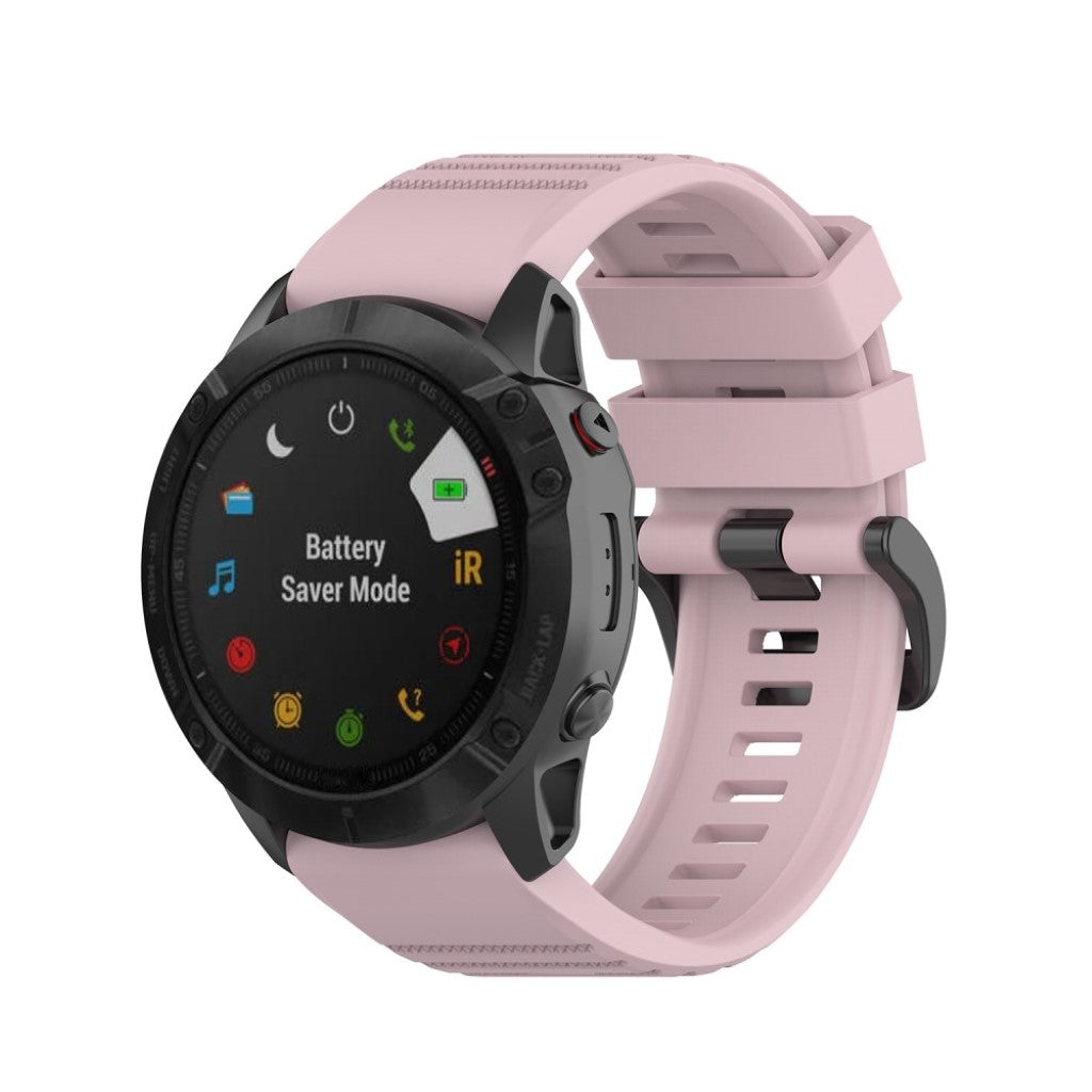 Helt vildt cool Garmin Fenix 6X Silikone Rem - Pink#serie_9