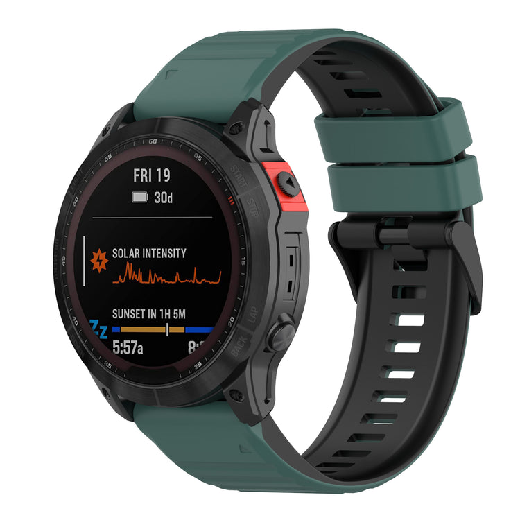 Nydelig Universal Garmin Silikone Rem - Grøn#serie_2