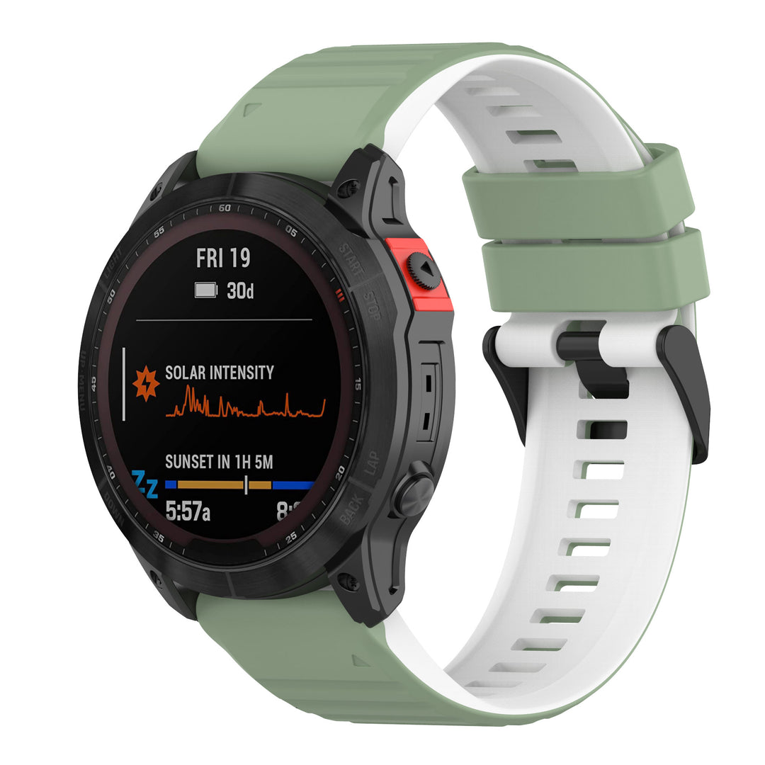 Nydelig Universal Garmin Silikone Rem - Grøn#serie_9