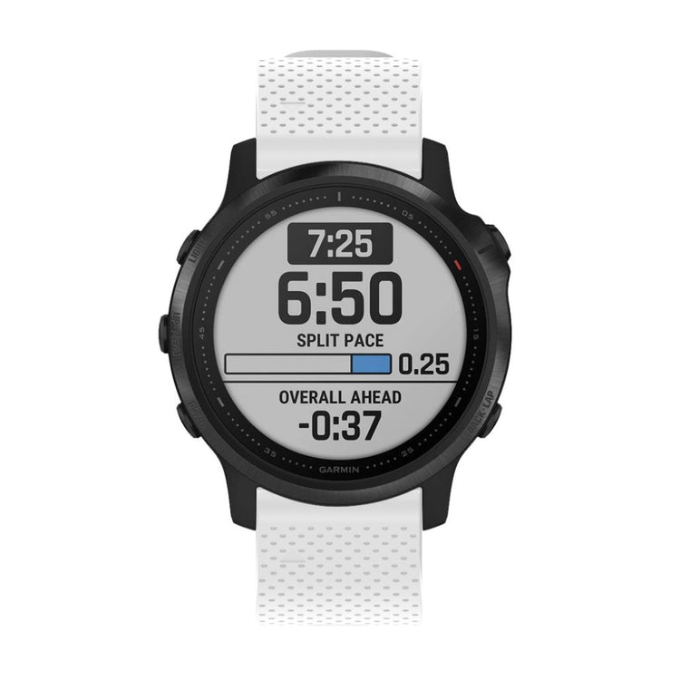 Helt vildt nydelig Garmin Fenix 6S Silikone Rem - Hvid#serie_2