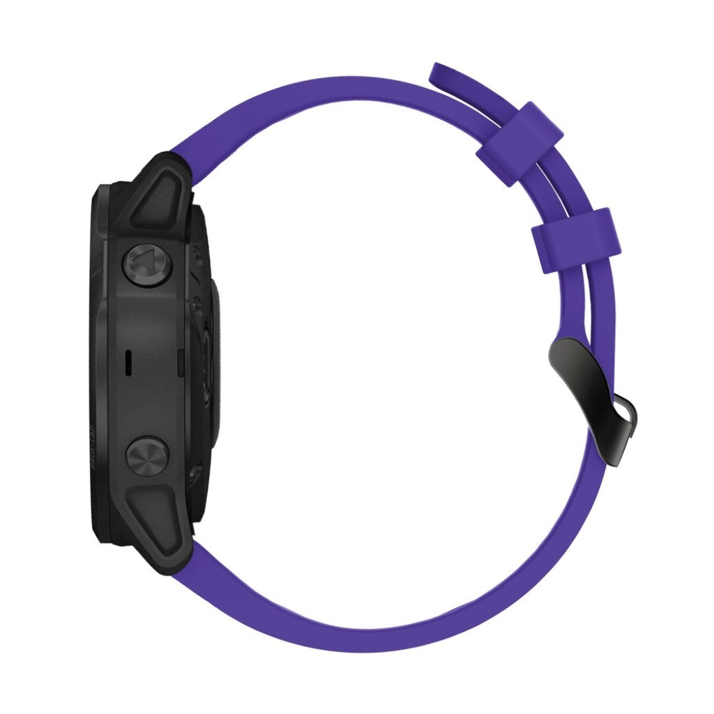 Helt vildt komfortabel Garmin Fenix 6S Silikone Rem - Lilla#serie_12
