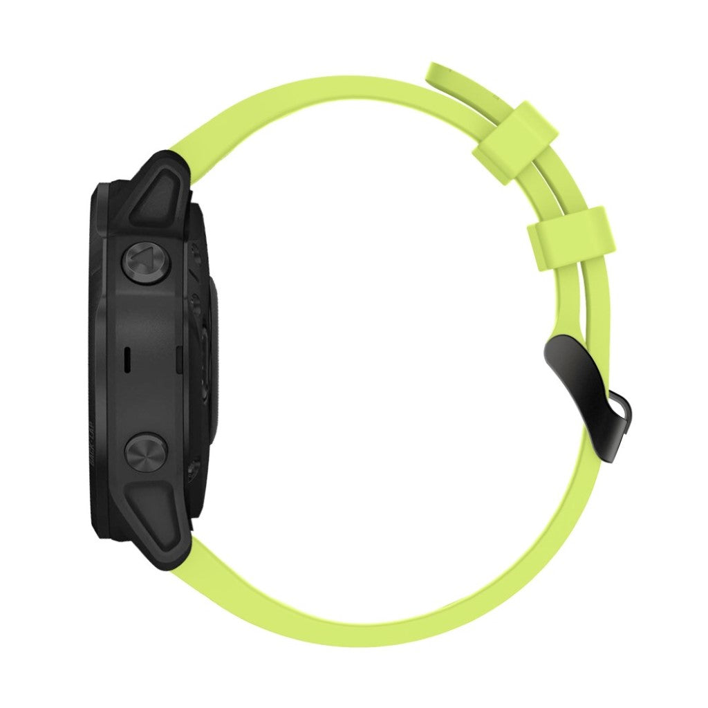Helt vildt komfortabel Garmin Fenix 6S Silikone Rem - Grøn#serie_7
