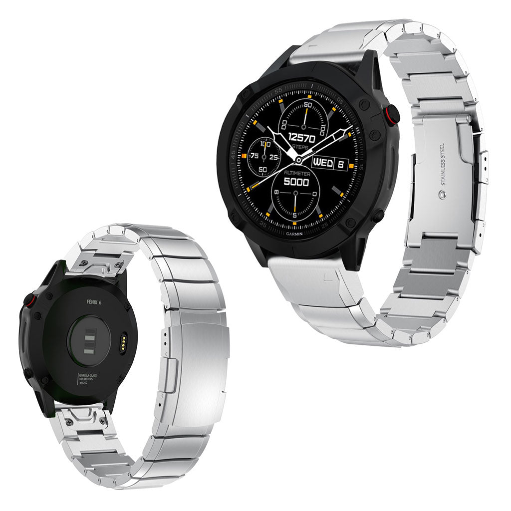 Alle tiders Garmin Fenix 6 Metal Rem - SΓΈlv#serie_4