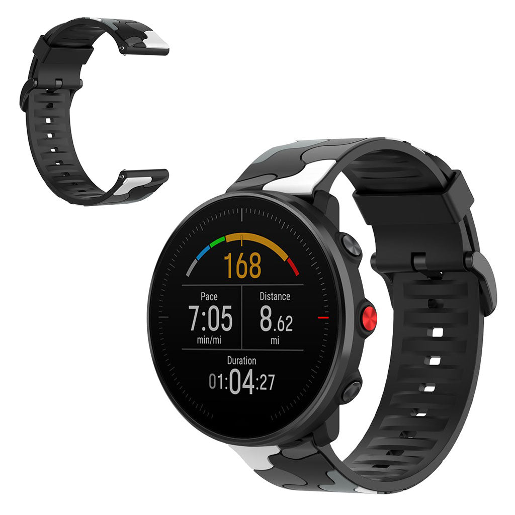 Mega kΓΈnt Polar Grit X / Polar Vantage M Silikone Rem - SΓΈlv#serie_1
