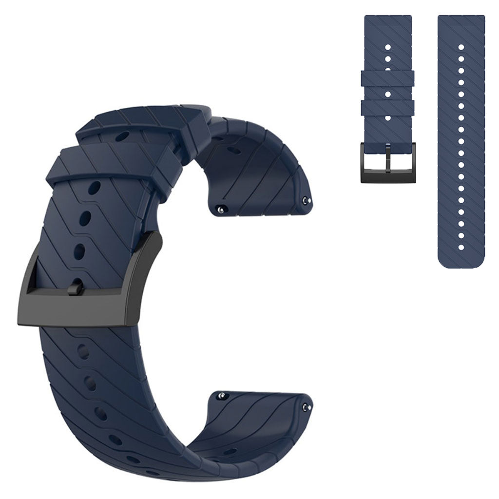 Rigtigt holdbart Universal Suunto Silikone Rem - BlΓ₯#serie_1