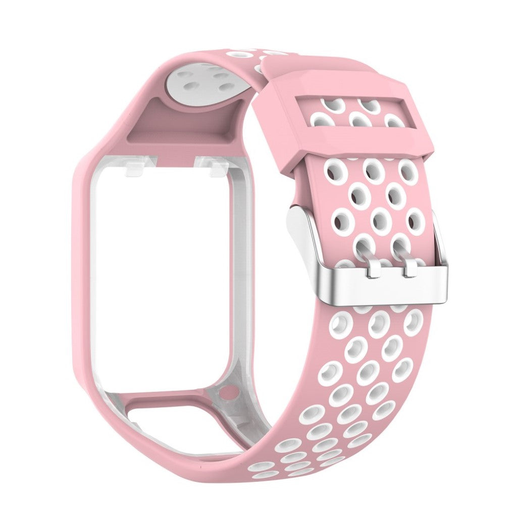 Rigtigt slidstærk Universal Tomtom Silikone Rem - Pink#serie_4