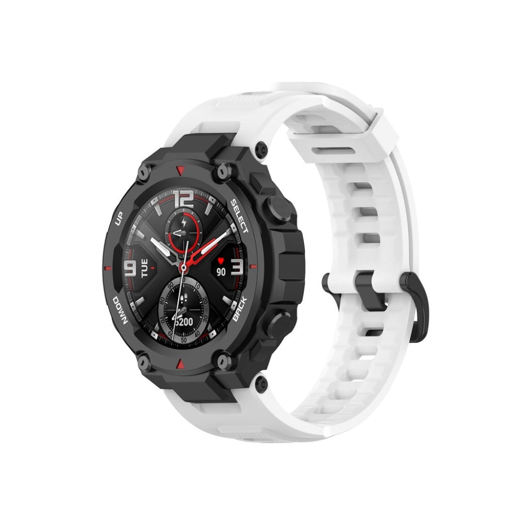 Meget komfortabel Amazfit T-Rex Silikone Rem - Hvid#serie_2