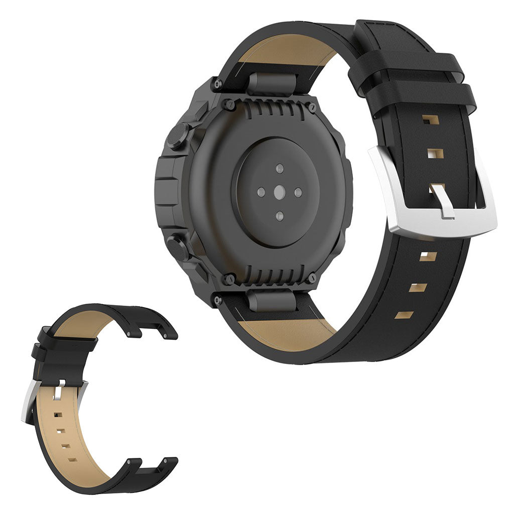 Mega sejt Amazfit T-Rex Γgte lΓ¦der Rem - Sort#serie_1