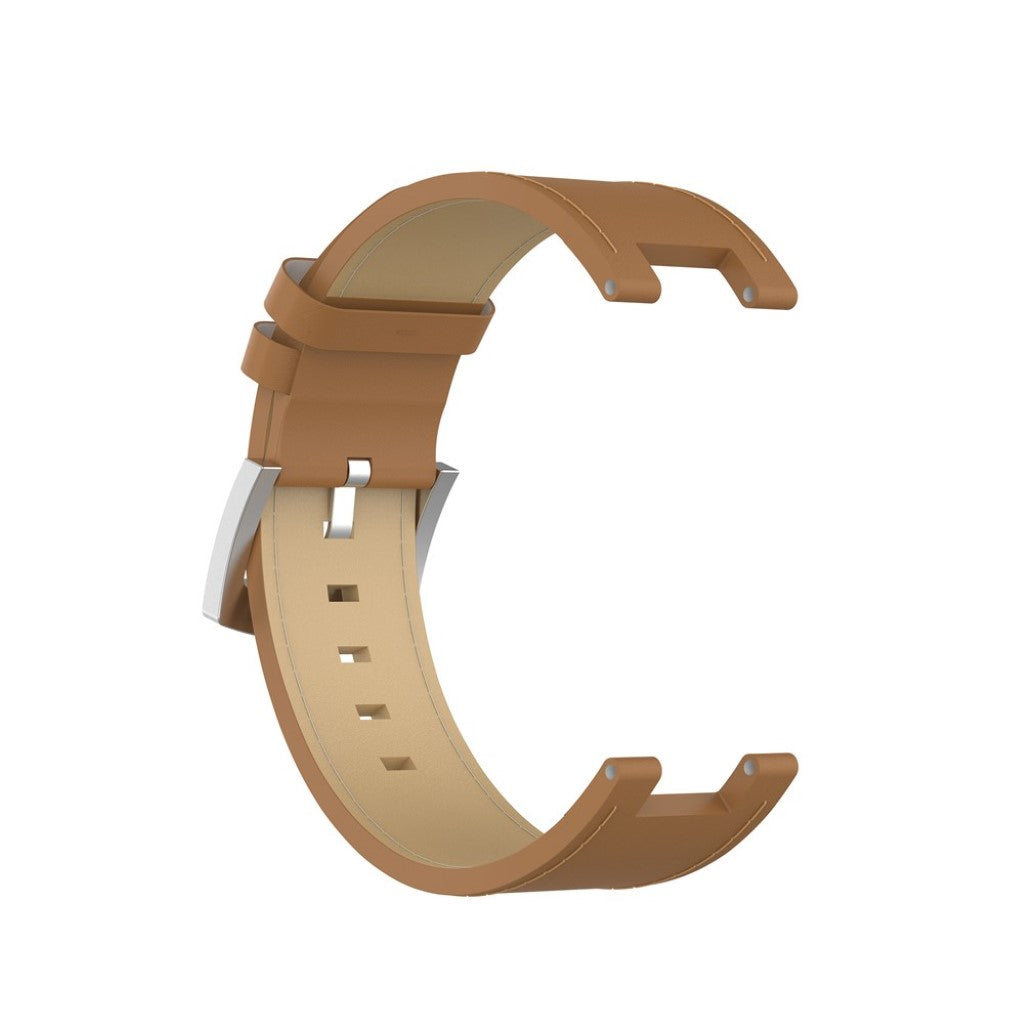 Udsøgt Amazfit T-Rex Ægte læder Rem - Brun#serie_3