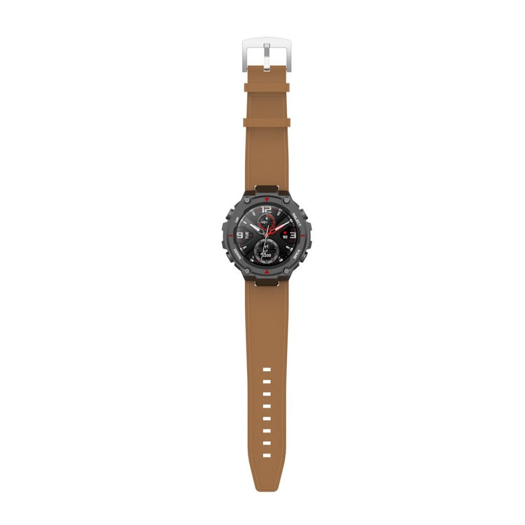 Udsøgt Amazfit T-Rex Ægte læder Rem - Brun#serie_3