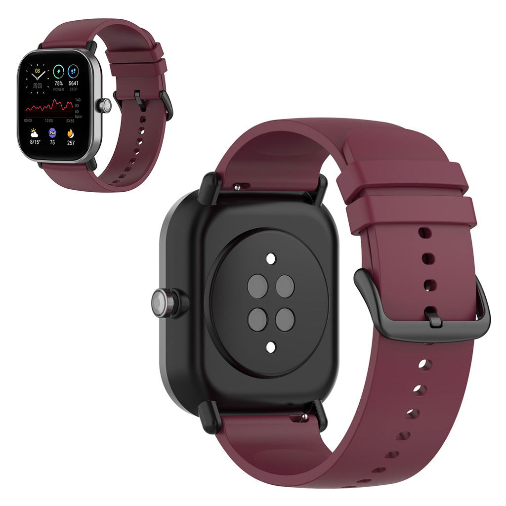 Alle tiders Universal Amazfit Silikone Rem - RΓΈd#serie_1