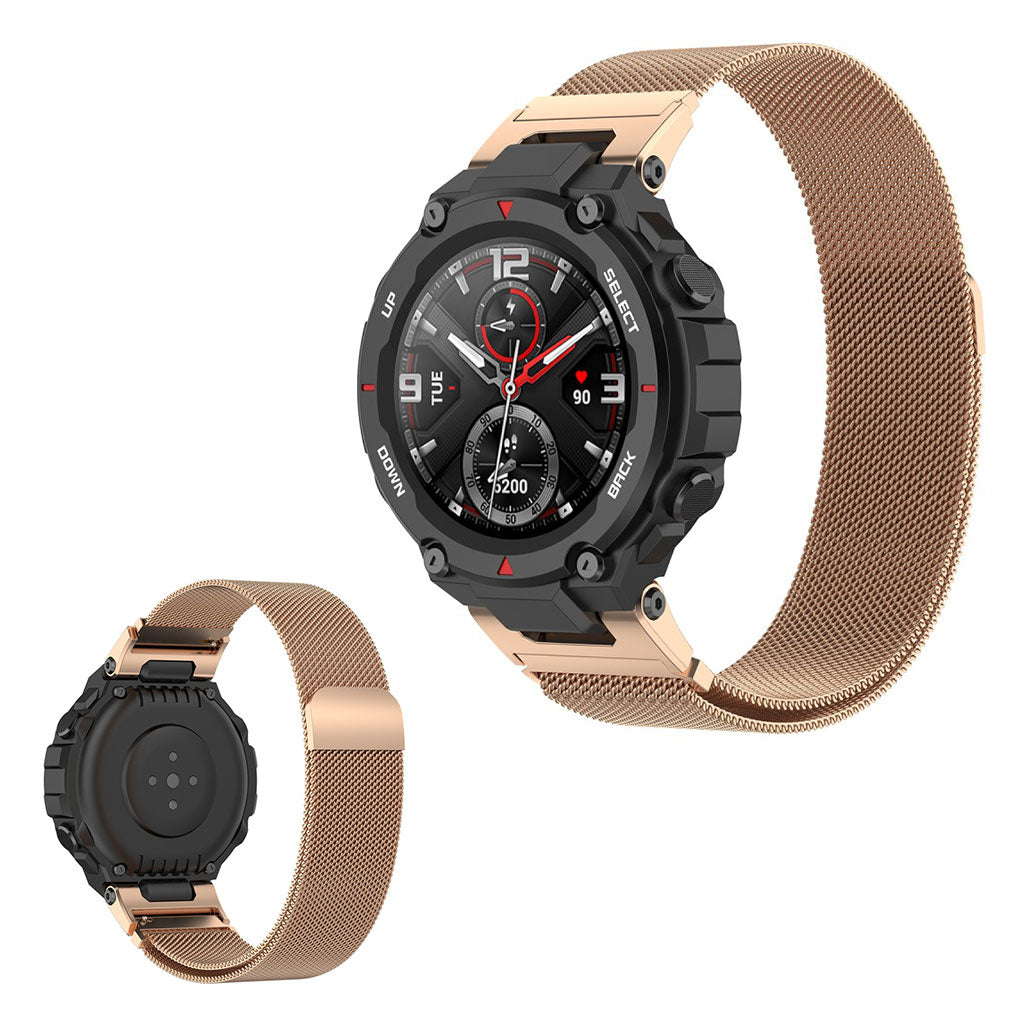 Amazfit T-Rex Pro / T-Rex shiny stainless steel watch band - Rose Gold#serie_3