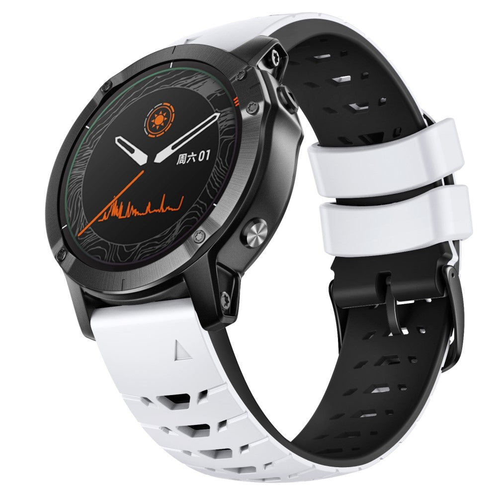 Super Sejt Silikone Universal Rem passer til Smartwatch - Hvid#serie_1