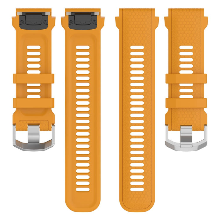 Helt Vildt Godt Silikone Universal Rem passer til Smartwatch - Gul#serie_6