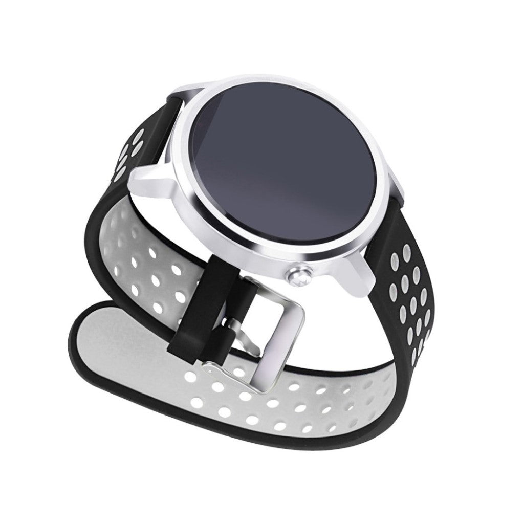 Slidstærk Universal Fossil Silikone Rem - Sort#serie_1