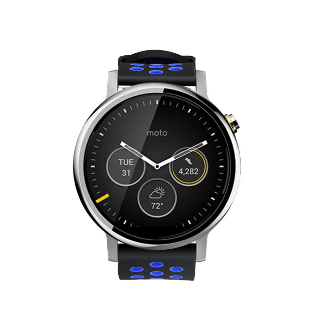 Meget hårdfør Universal Fossil Silikone Rem - Sort#serie_6