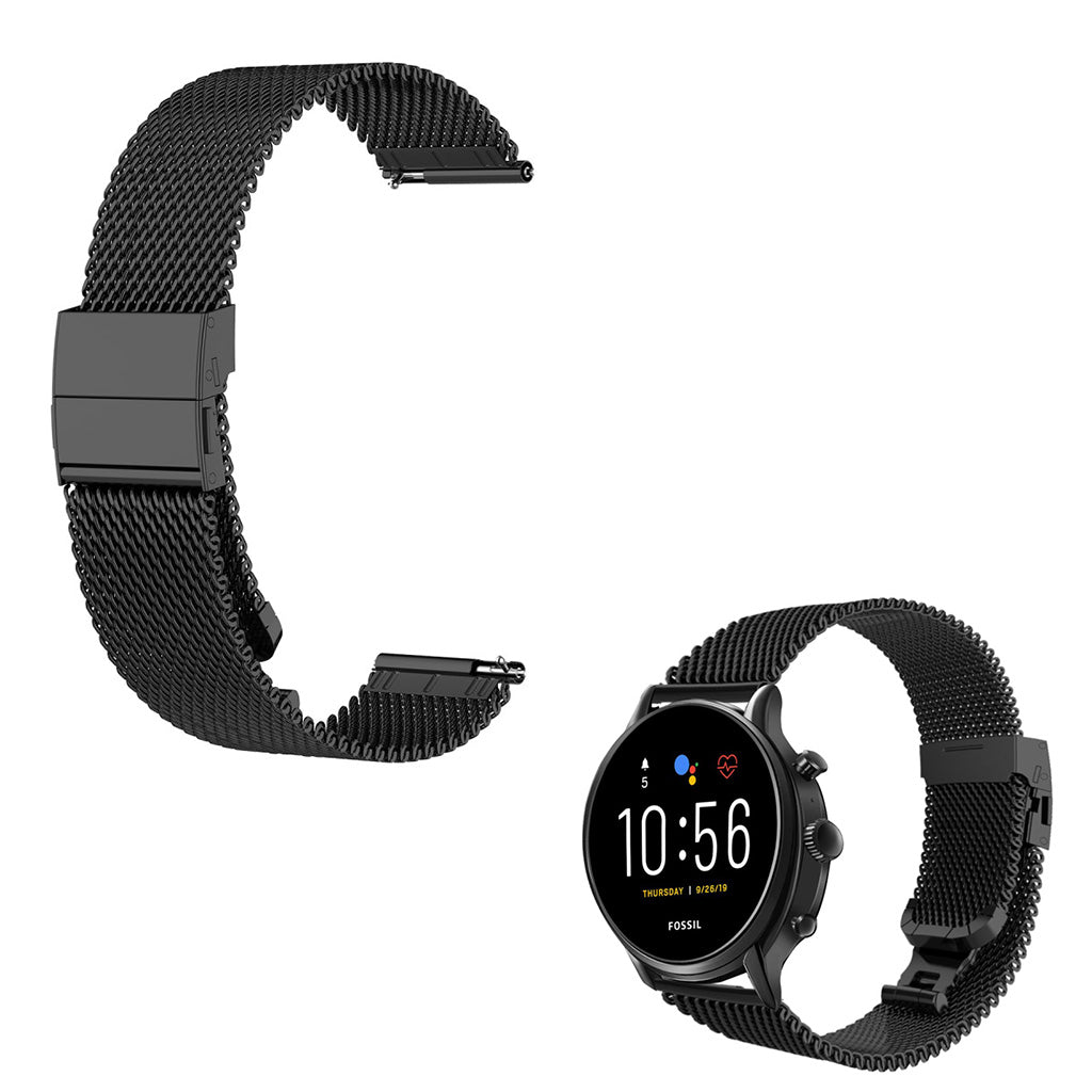 Super fantastisk Fossil Gen 5 Metal Rem - Sort#serie_1