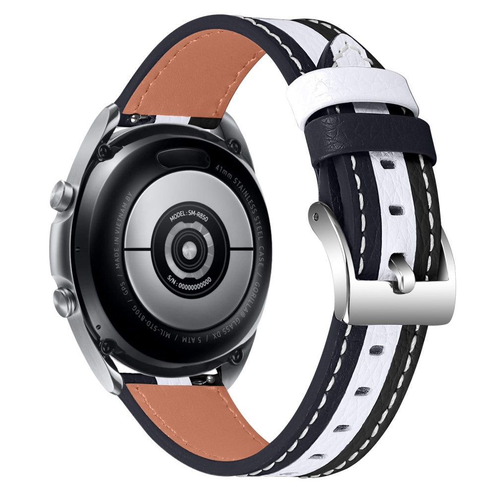 Stilfuld Universal Ticwatch Γgte lΓ¦der Rem - Hvid#serie_1