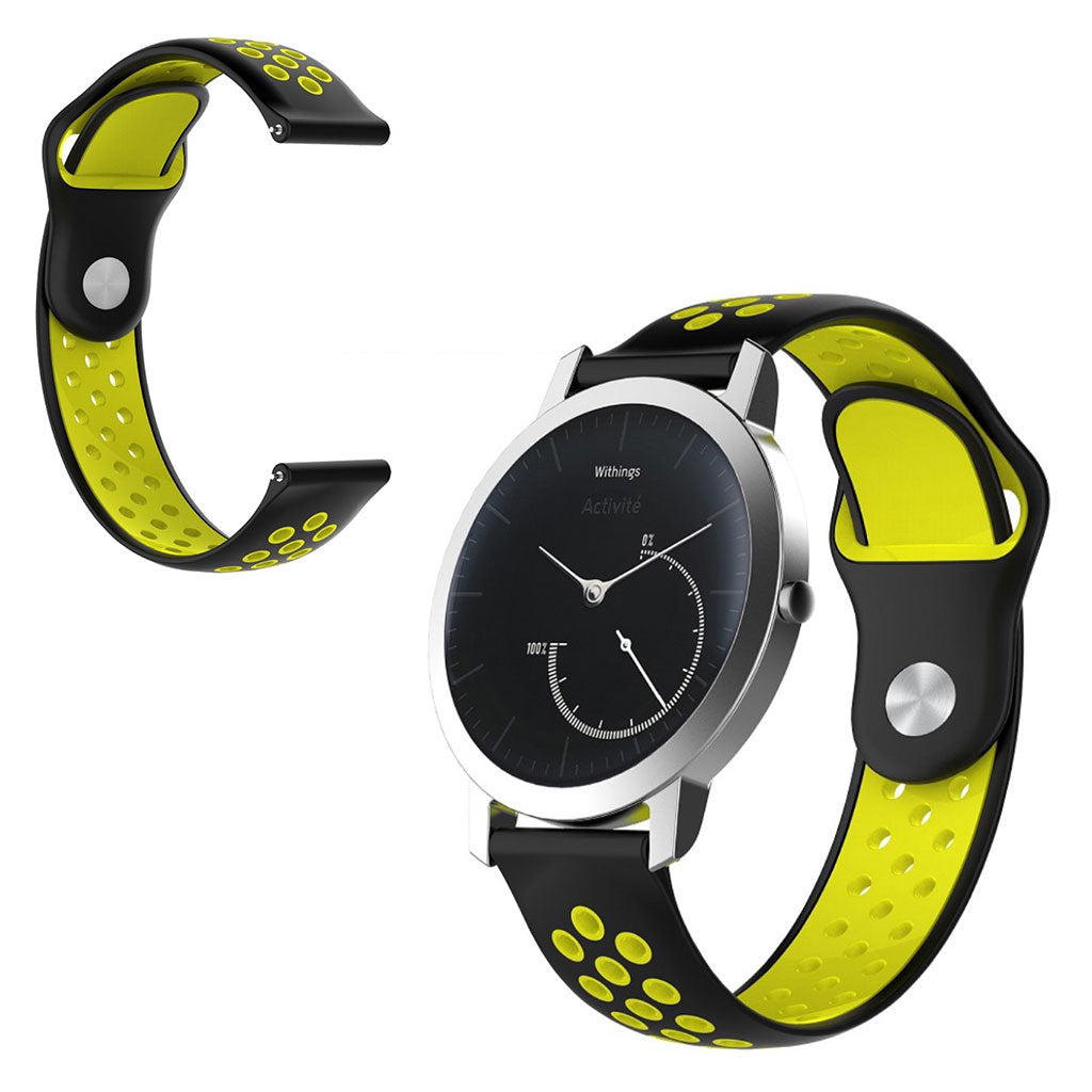 Vildt kΓΈnt Withings Steel HR (40mm) Silikone Rem - Gul#serie_1