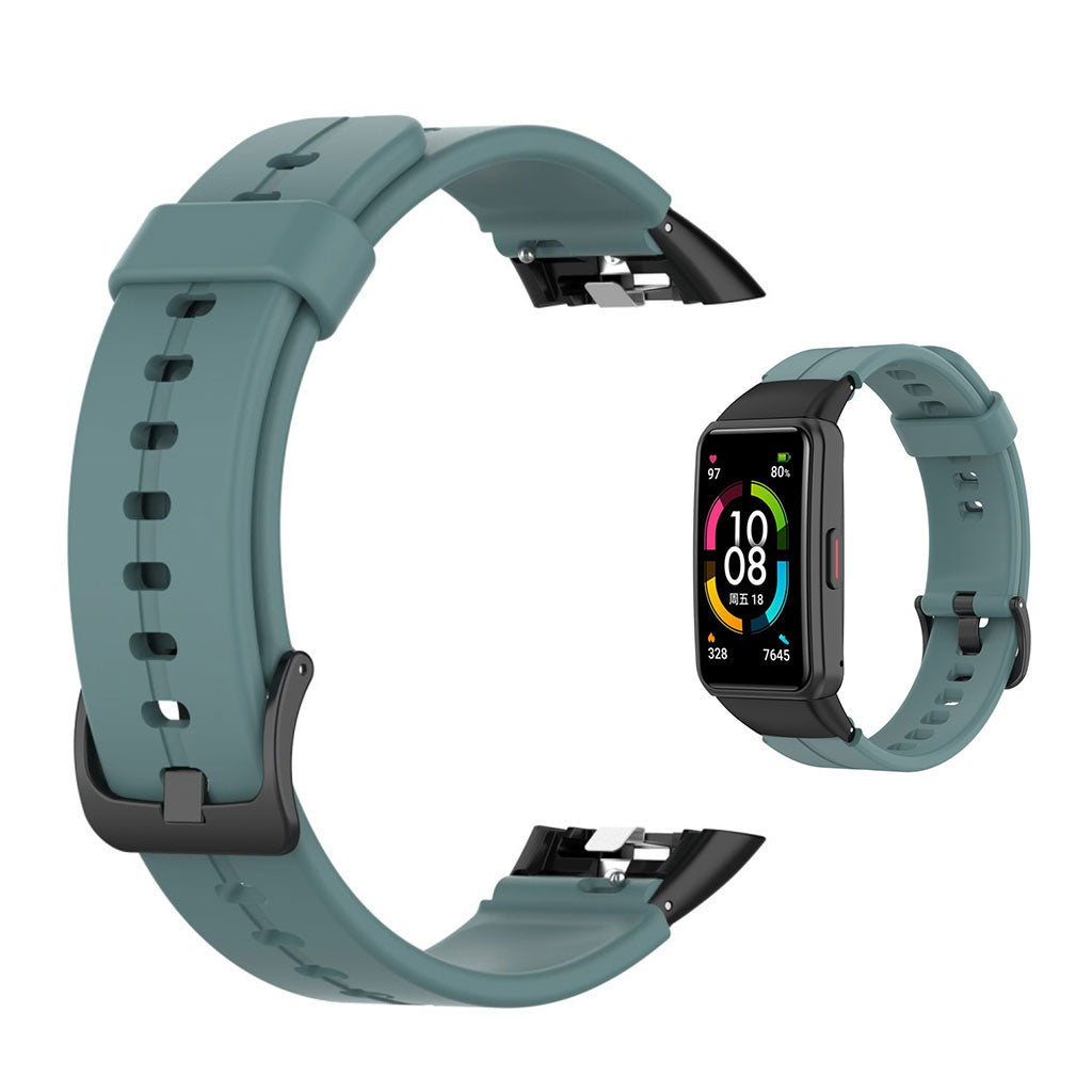 Klassisk Honor Band 6 Silikone Rem - GrΓΈn#serie_1