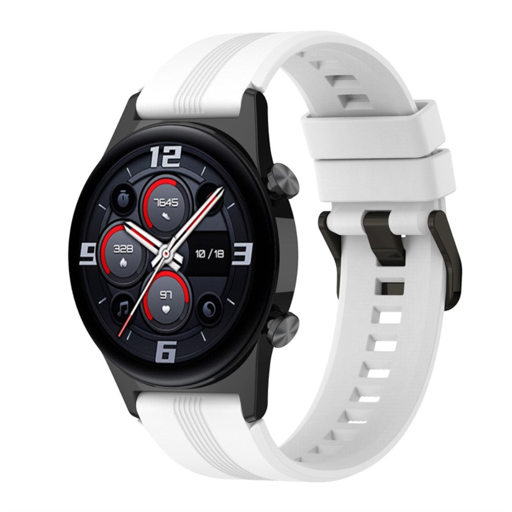 Super kΓΈnt Honor Watch GS 3 Silikone Rem - Hvid#serie_1