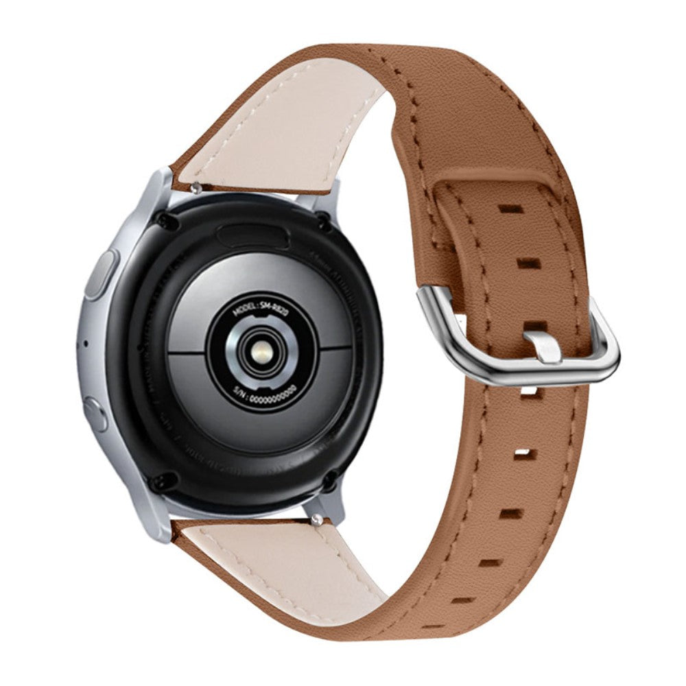 Haylou Solar LS05 / Xiaomi Mi Watch Color Γgte lΓ¦der Rem - Brun#serie_1