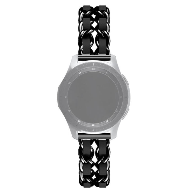 Helt vildt smuk Universal Metal og Kunstlæder Rem - Sort#serie_1