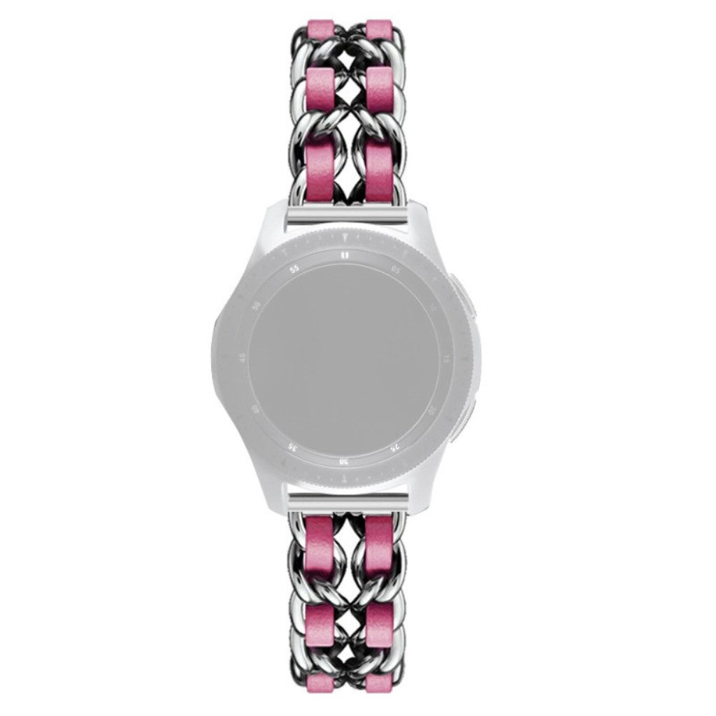 Helt vildt smuk Universal Metal og Kunstlæder Rem - Hvid#serie_10