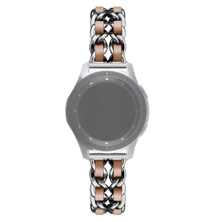 Helt vildt smuk Universal Metal og Kunstlæder Rem - Brun#serie_11