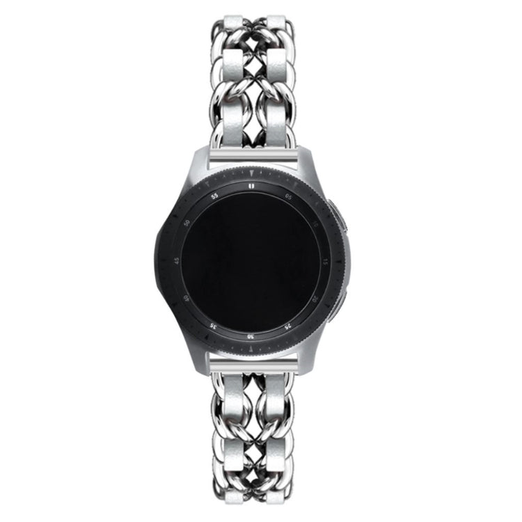 Helt vildt smuk Universal Metal og Kunstlæder Rem - Sølv#serie_6