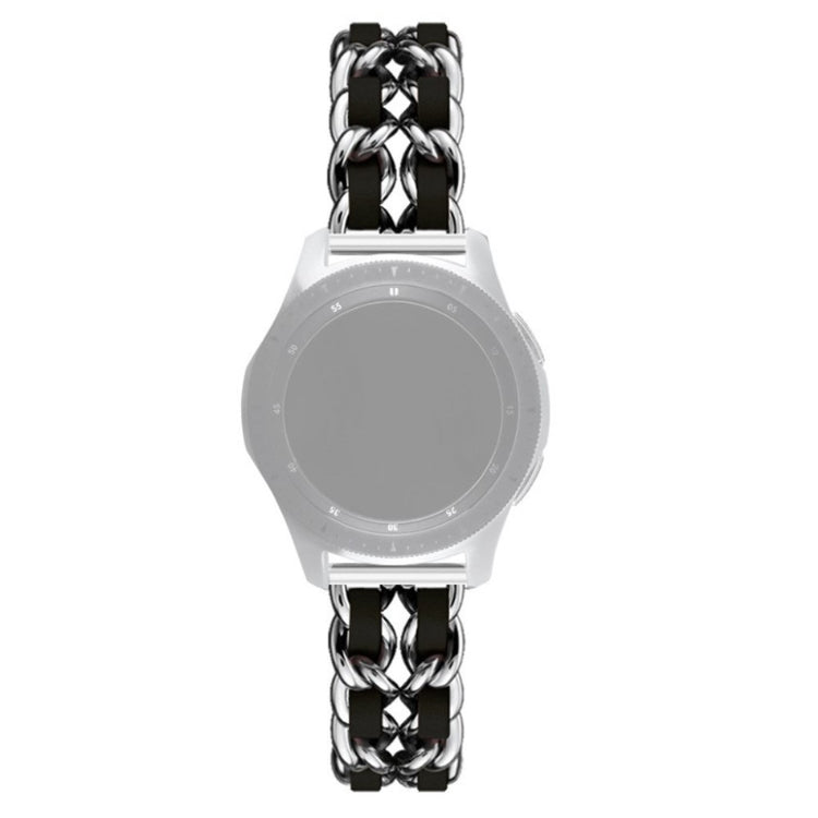 Helt vildt smuk Universal Metal og Kunstlæder Rem - Sort#serie_9