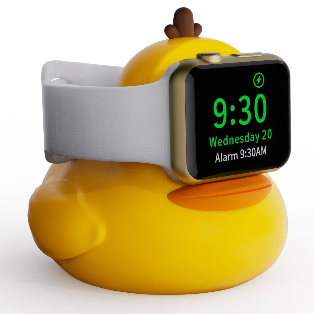 Stand Holder Apple Watch Series Watch Charger CUTE DUCK Series Silicone Charging Dock (without Charger) - Yellow#serie_1