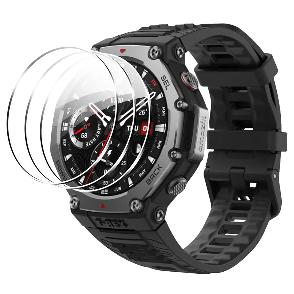3-pack Huami Amazfit T-Rex 3 Tempered Glass Screen Protector HD Clear Watch Screen Film#serie_1