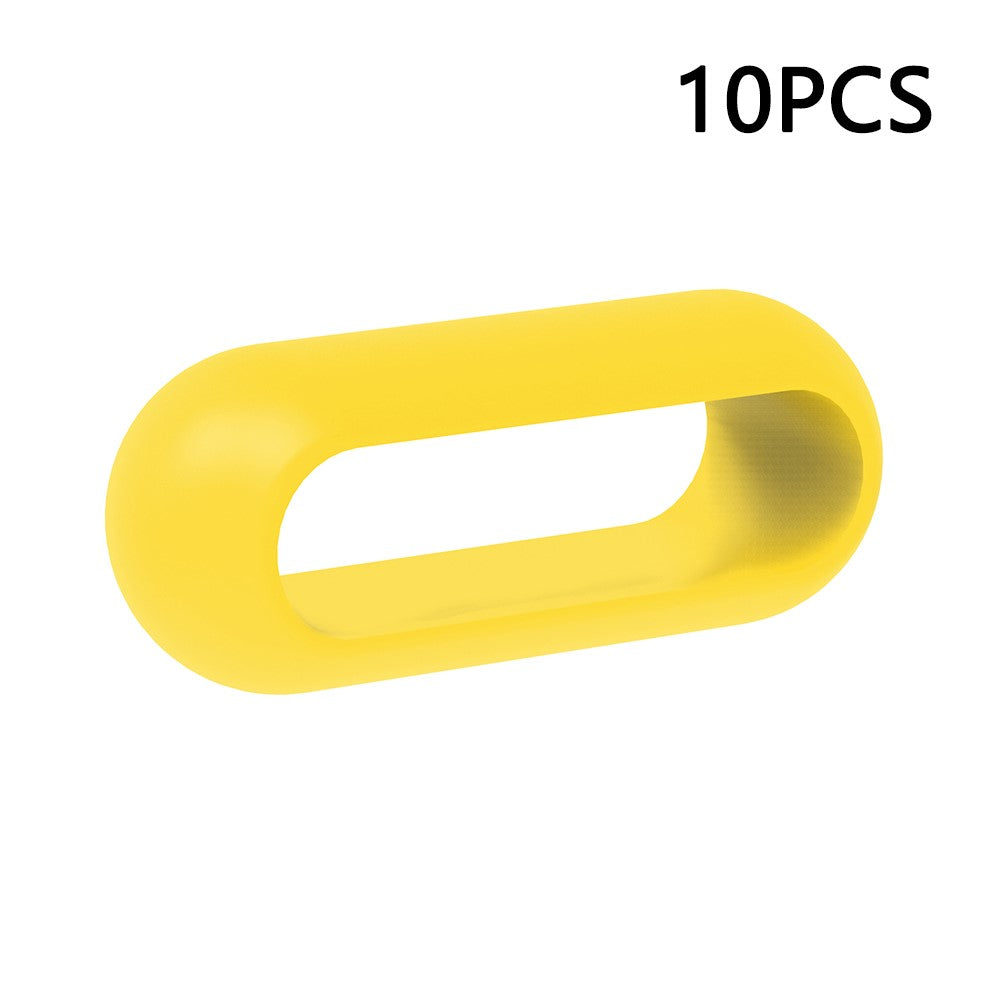 10Pcs Xiaomi Smart Band 8 Pro Watch Band Silicone Holder Loop Watch Strap Fastener Ring - Black - Gul#serie_8