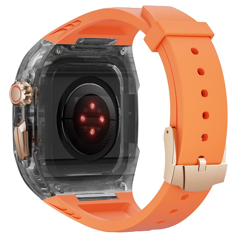 Super Tough Apple Smartwatch Silicone Universel Strap - Orange#serie_2